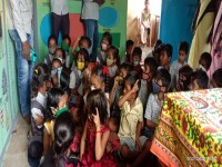 School stationery distribution at Badwalwadi